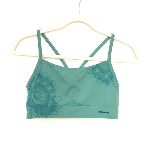 Patagonia Other - Patagonia Teal Floral Sports Bra